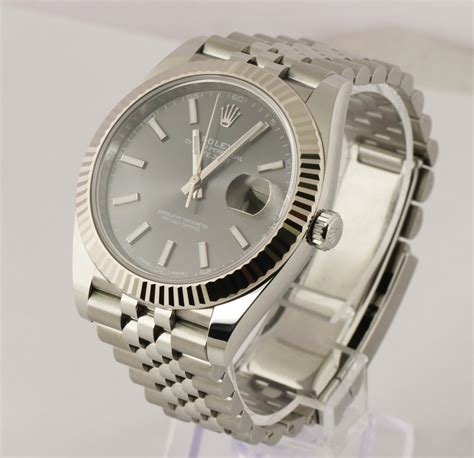 rolex datejust 41 rhodium price